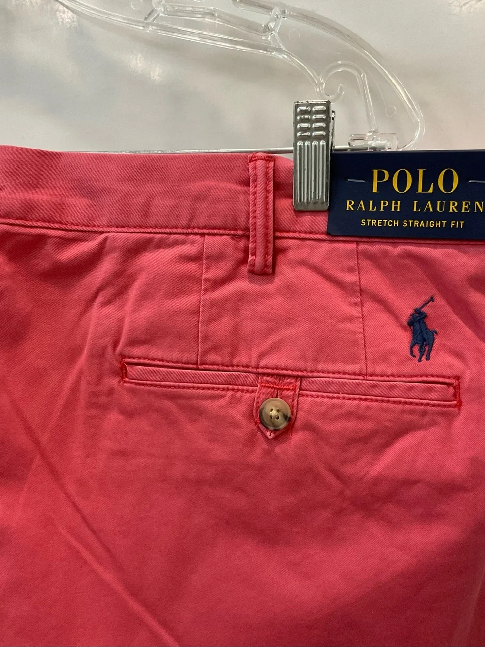 POLO Ralph Lauren Nantucket Red Stretch Straight Fit Chino Pants size 38-30 T77